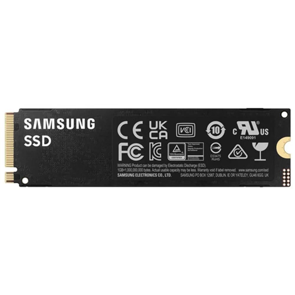 Disque SSD interne NVMe PCI-e 990 Pro de 1 To de Samsung (MZ-V9P1T0B/AM) - Anglais