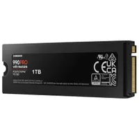 Samsung 990PRO 1TB NVMe PCI-e Internal Solid State Drive with Heatsink (MZ-V9P1T0CW) - Black/Red