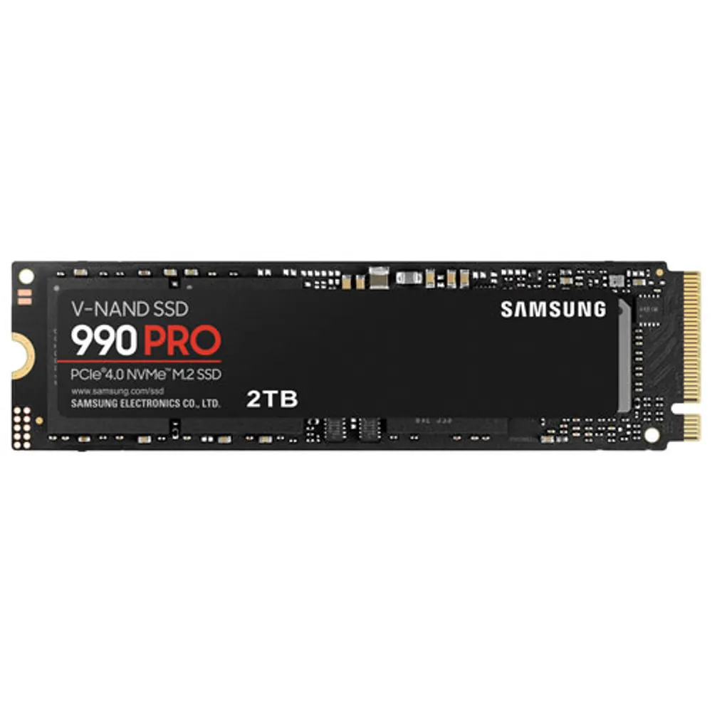 Disque SSD interne NVMe PCI-e 990 Pro de 2 To de Samsung (MZ-V9P2T0B/AM) - Anglais