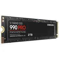 Disque SSD interne NVMe PCI-e 990 Pro de 2 To de Samsung (MZ-V9P2T0B/AM) - Anglais