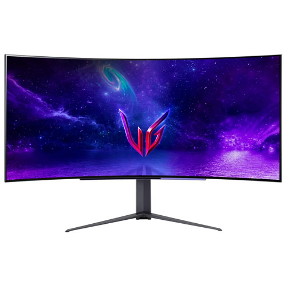 LG UltraGear 45" QHD 240Hz 0.03ms GTG Curved OLED G-Sync Gaming Monitor (45GR95QE-B) - Black