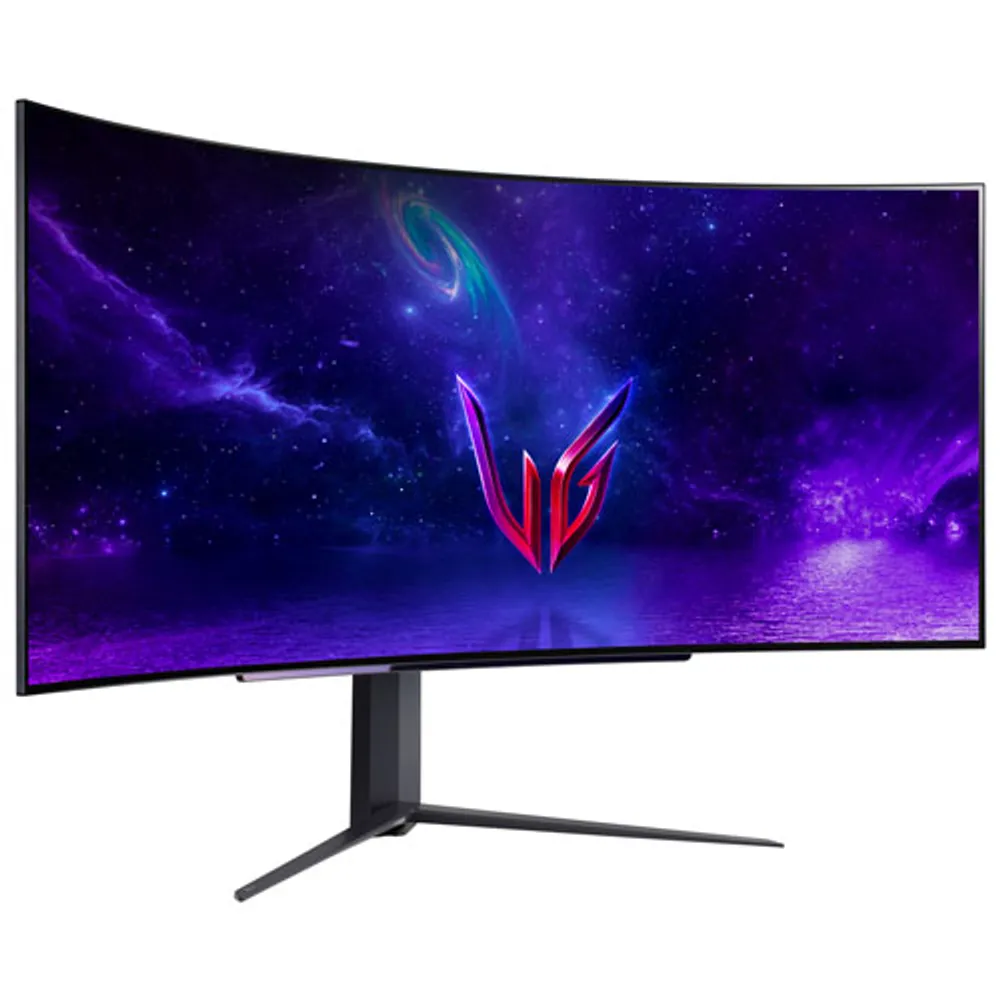 LG UltraGear 45" QHD 240Hz 0.03ms GTG Curved OLED G-Sync Gaming Monitor (45GR95QE-B) - Black