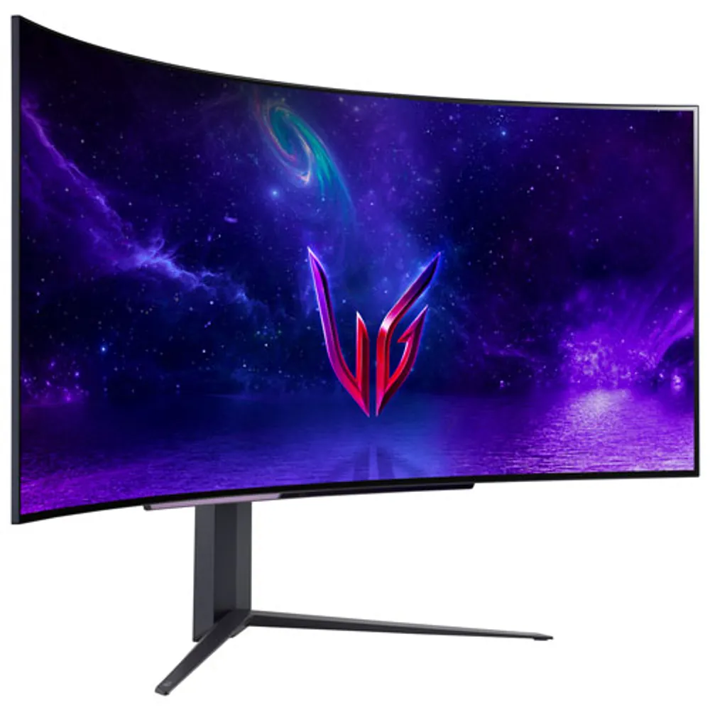 LG UltraGear 45" QHD 240Hz 0.03ms GTG Curved OLED G-Sync Gaming Monitor (45GR95QE-B) - Black