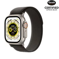 Open Box - Apple Watch Ultra (GPS + Cellular) 49mm Titanium Case Black/Grey Trail Loop - Med/Large