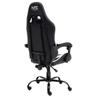 Naz Comfort Series Ergonomic Faux Leather Gaming Chair - White/Black