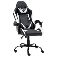 Naz Comfort Series Ergonomic Faux Leather Gaming Chair - White/Black