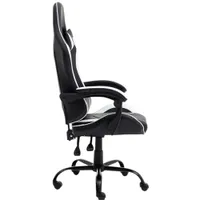 Naz Comfort Series Ergonomic Faux Leather Gaming Chair - White/Black