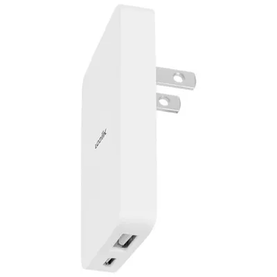 LOGiiX Power Plus Slim 20W USB-A/USB-C Wall Charger - White