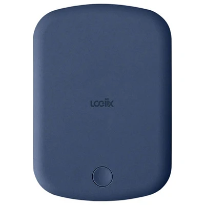 Chargeur portable USB-C de 5000 mAh Piston Power de LOGiiX avec MagSafe - Bleu marine