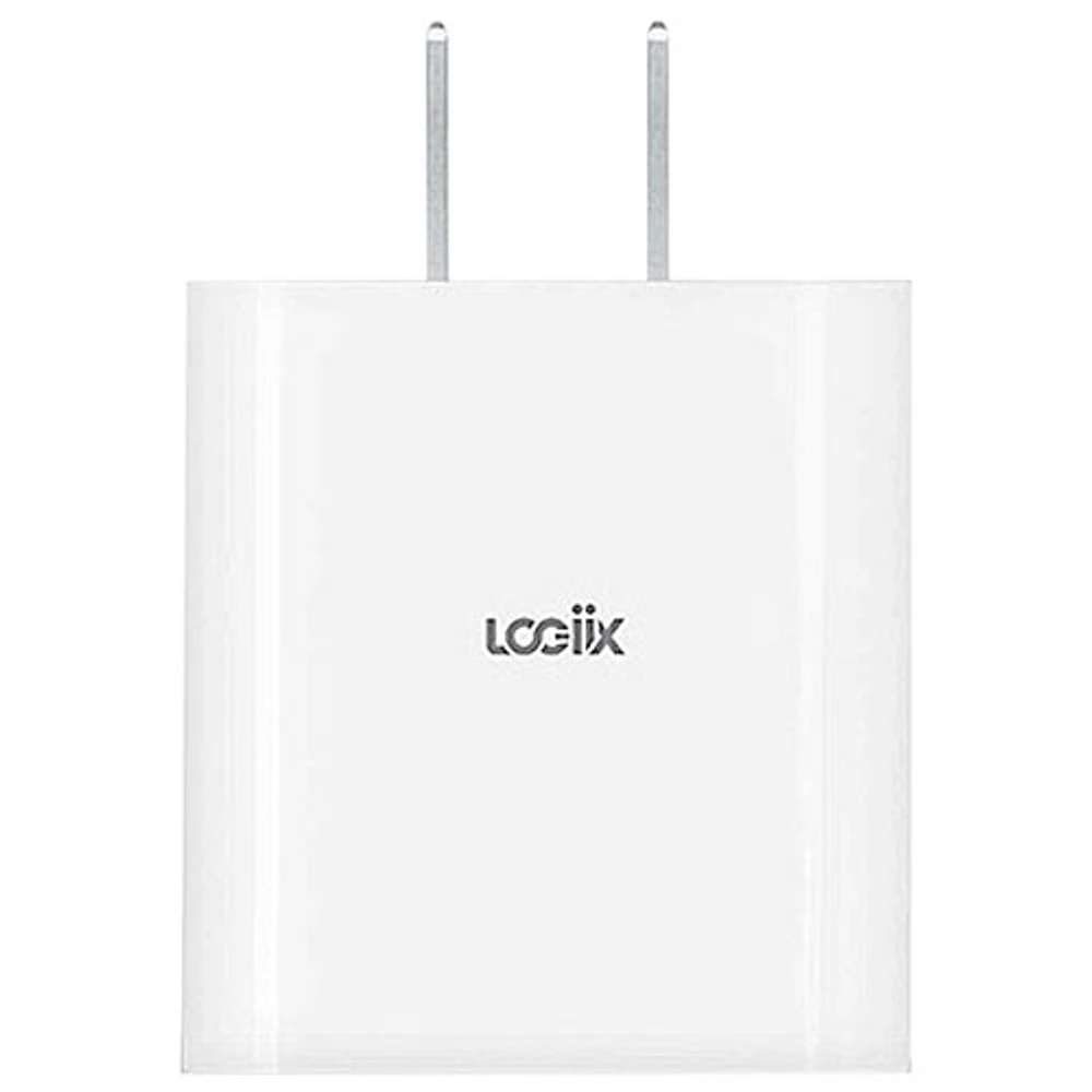 Chargeur mural USB-C 30 W Power Cube de LOGiiX - Blanc