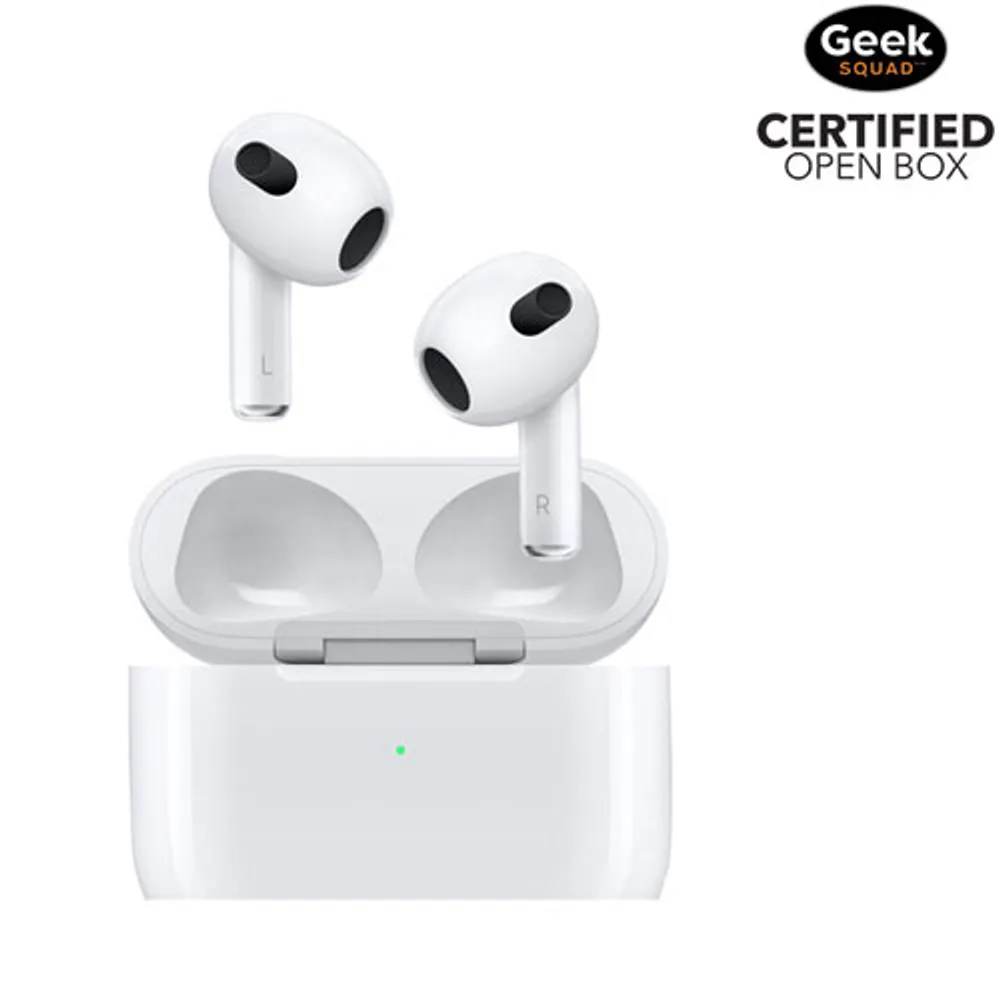 Open Box - Apple AirPods (3rd generation) In-Ear Headphones with Lightning Charging Case - White