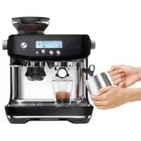 Refurbished (Good) - Breville Barista Pro Espresso Machine with Frother & Coffee Grinder - Black Truffle - Remanufactured by Breville