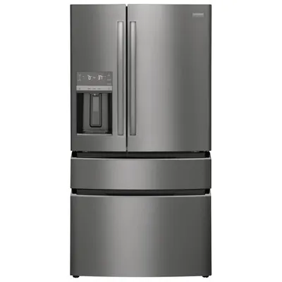 Frigidaire Gallery 36" 21.5 Cu. Ft. French Door Refrigerator w/ Dispenser (GRMC2273CD) - Black Stainless