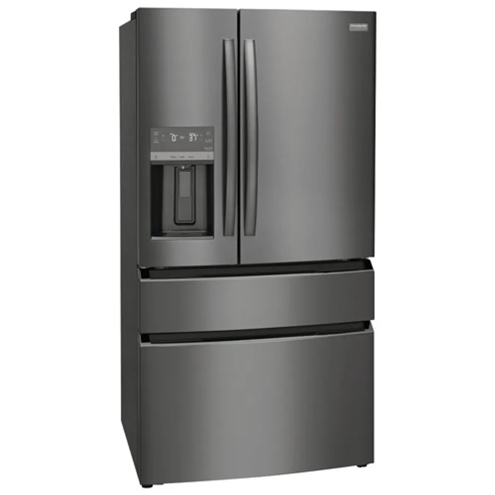 Frigidaire Gallery 36" 21.5 Cu. Ft. French Door Refrigerator w/ Dispenser (GRMC2273CD) - Black Stainless