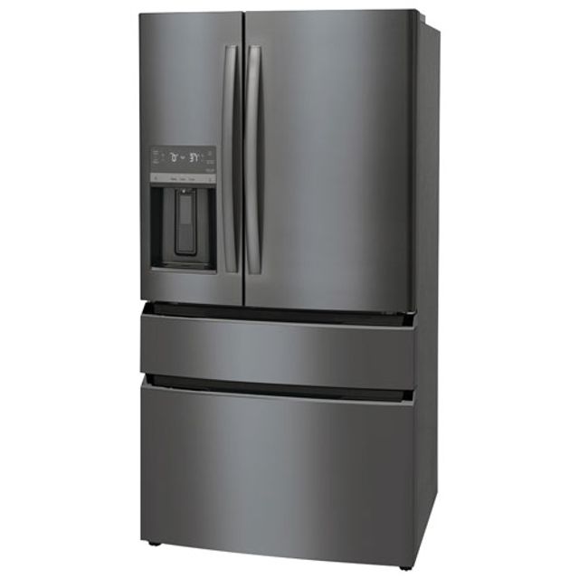 Frigidaire Gallery 36" 21.5 Cu. Ft. French Door Refrigerator w/ Dispenser (GRMC2273CD) - Black Stainless