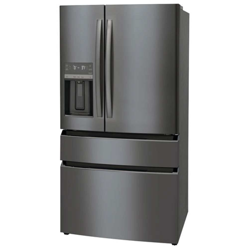 Frigidaire Gallery 36" 21.5 Cu. Ft. French Door Refrigerator w/ Dispenser (GRMC2273CD) - Black Stainless