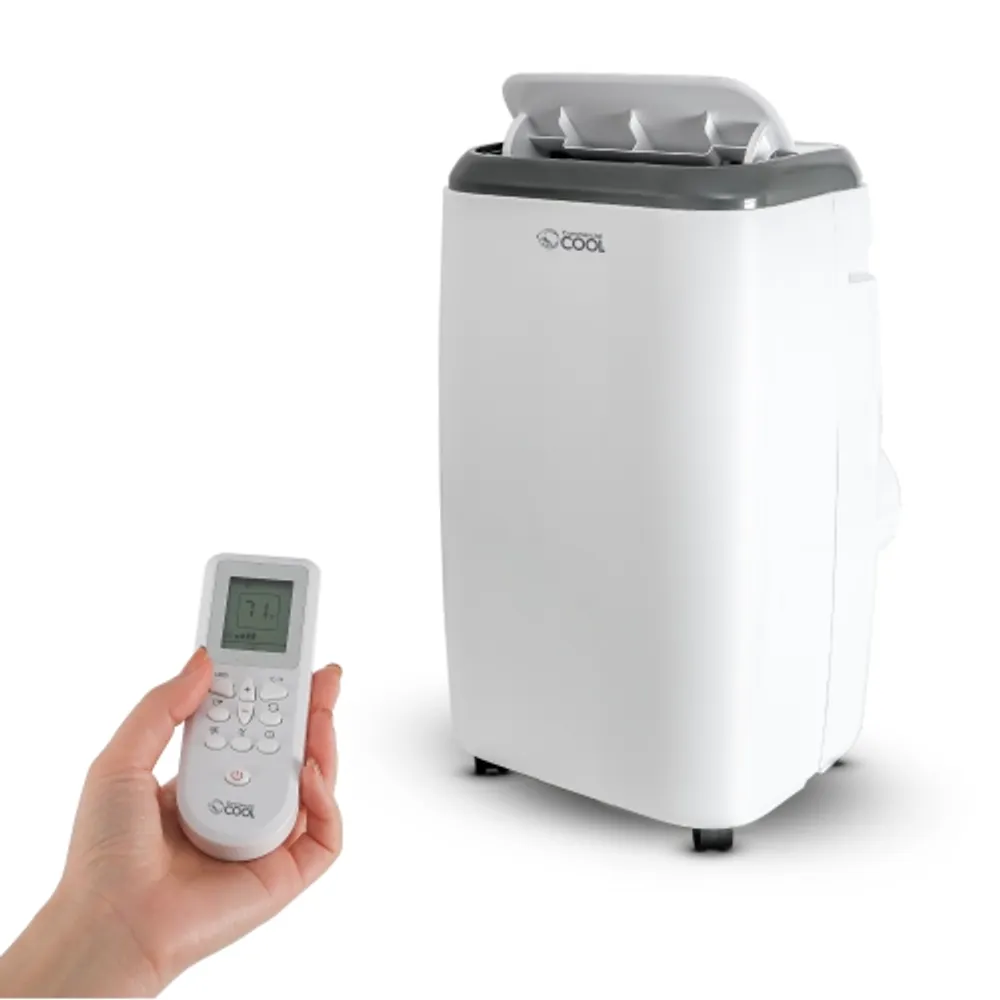 COMMERCIAL COOL 10,000 BTU SACC/CEC (14,000 BTU ASHRAE) Portable Air  Conditioner with Heat and Remote Control, White | Scarborough Town Centre