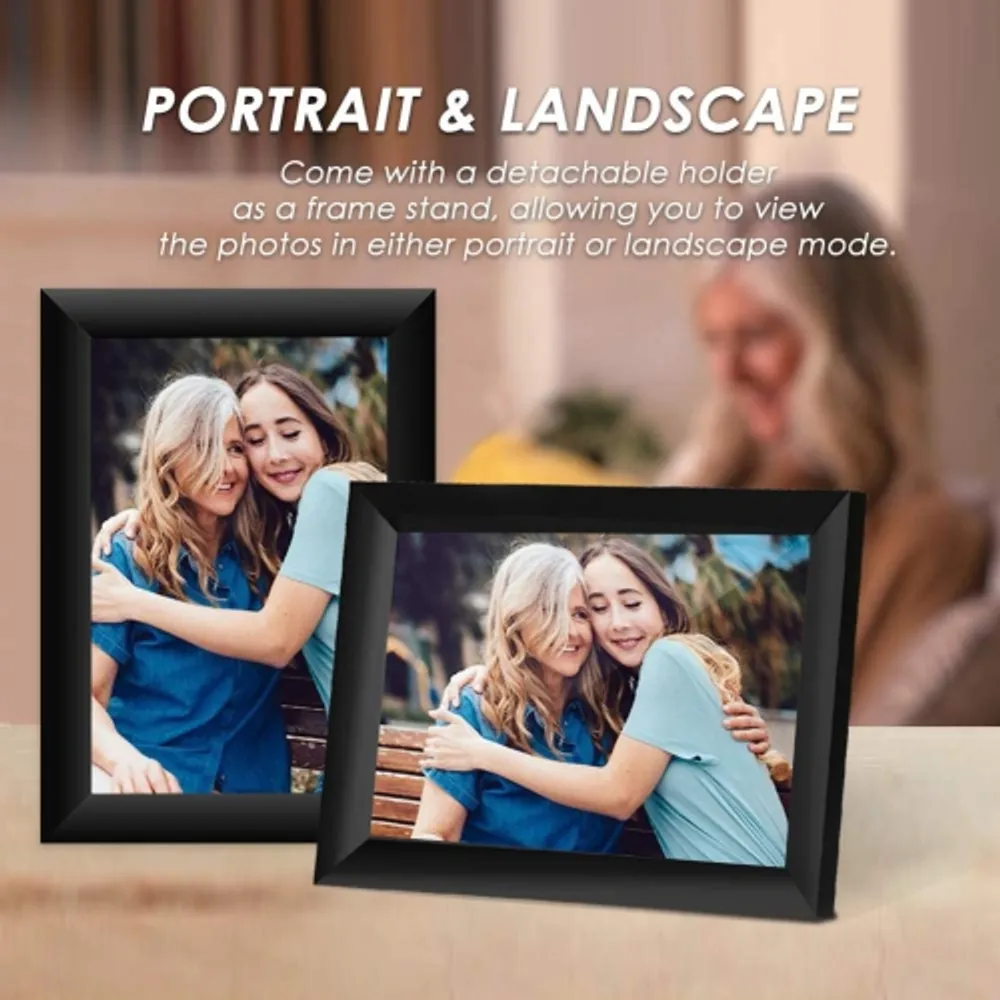 ULTIMAXX Ulltimaxx 10.1 Inch 16GB 40,000 Pics WiFi Digital Photo Frame with  HD IPS Display Touch Screen Share Moments Instantly via Frameo App from  Anywhere Scarborough Town Centre