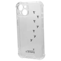 E-Artistry Signature Bee Spiral Fitted Hard Shell Case for iPhone 14 - Clear