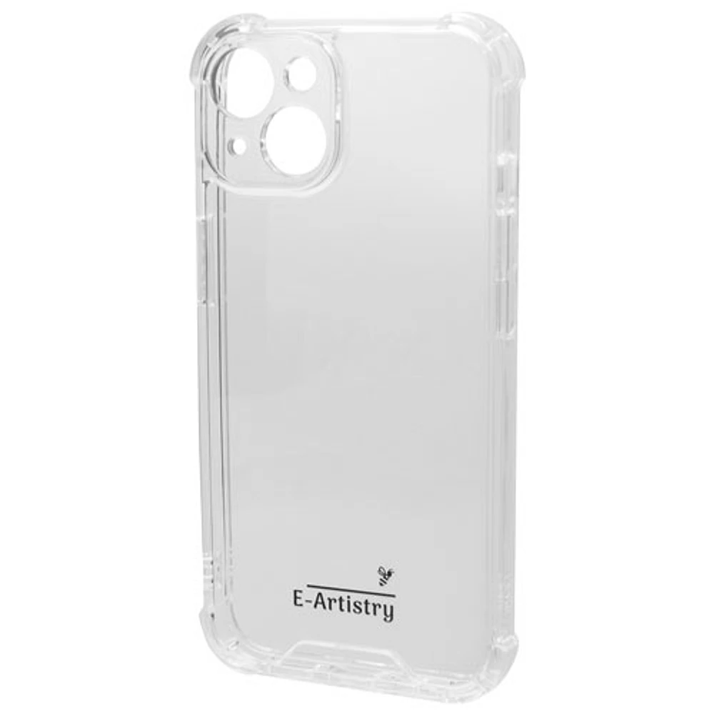 E-Artistry & Co. Signature Label Fitted Hard Shell Case for iPhone 14 - Clear