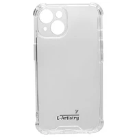 E-Artistry & Co. Signature Label Fitted Hard Shell Case for iPhone 14 - Clear