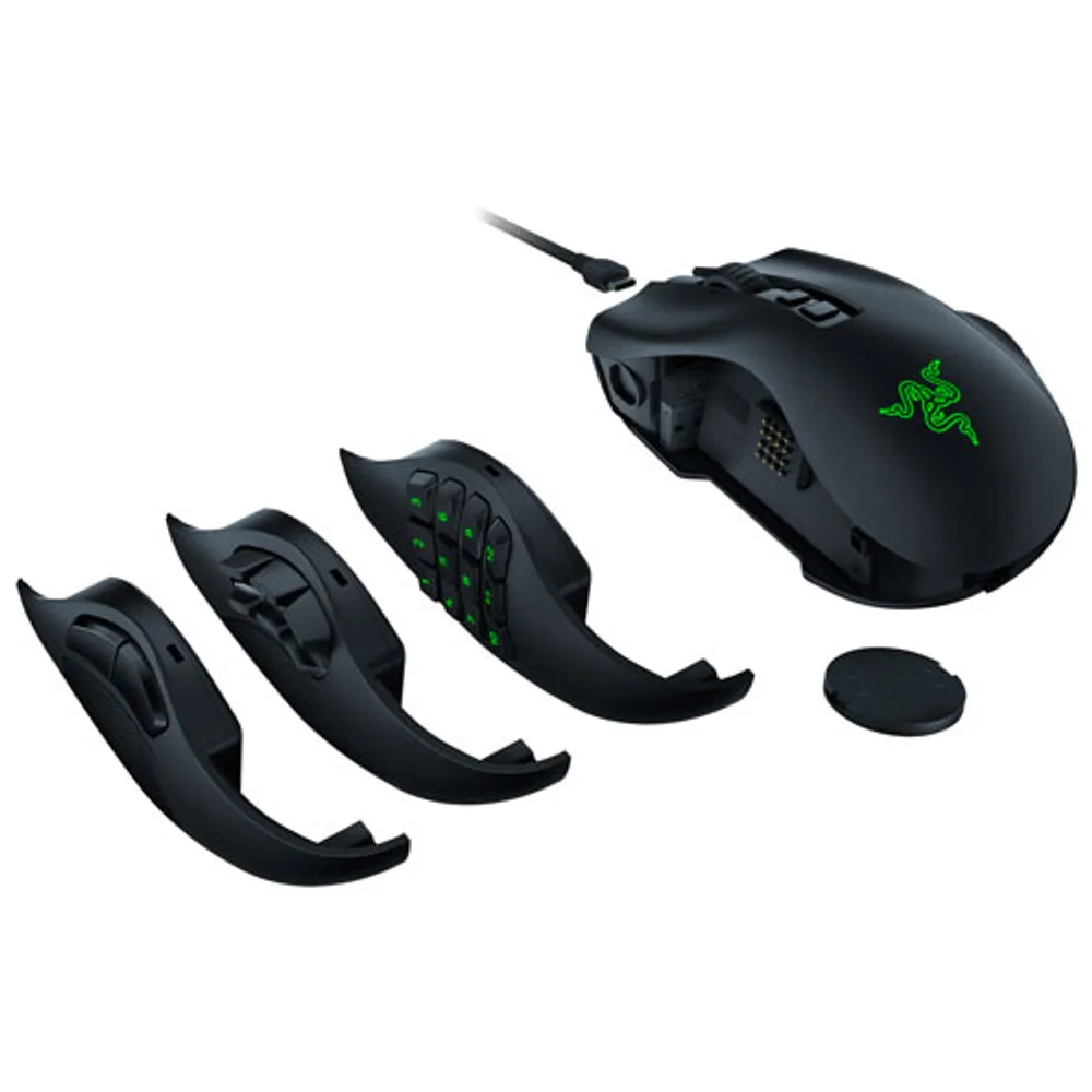 Souris de jeu optique Bluetooth de 30 000 ppp Naga V2 Pro de Razer - Noir