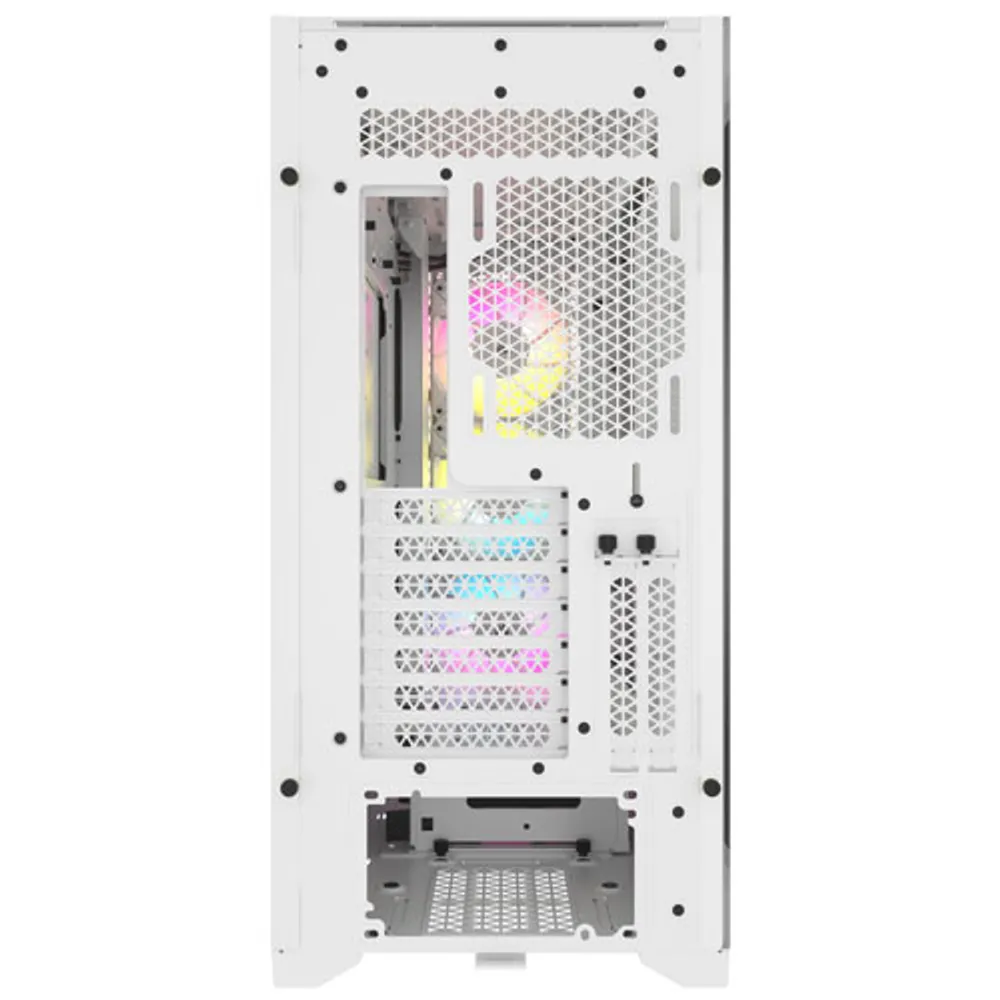 Tour d'ordinateur mi-haute ATX 5000D Airflow à éclairage RVB de Corsair - Blanc