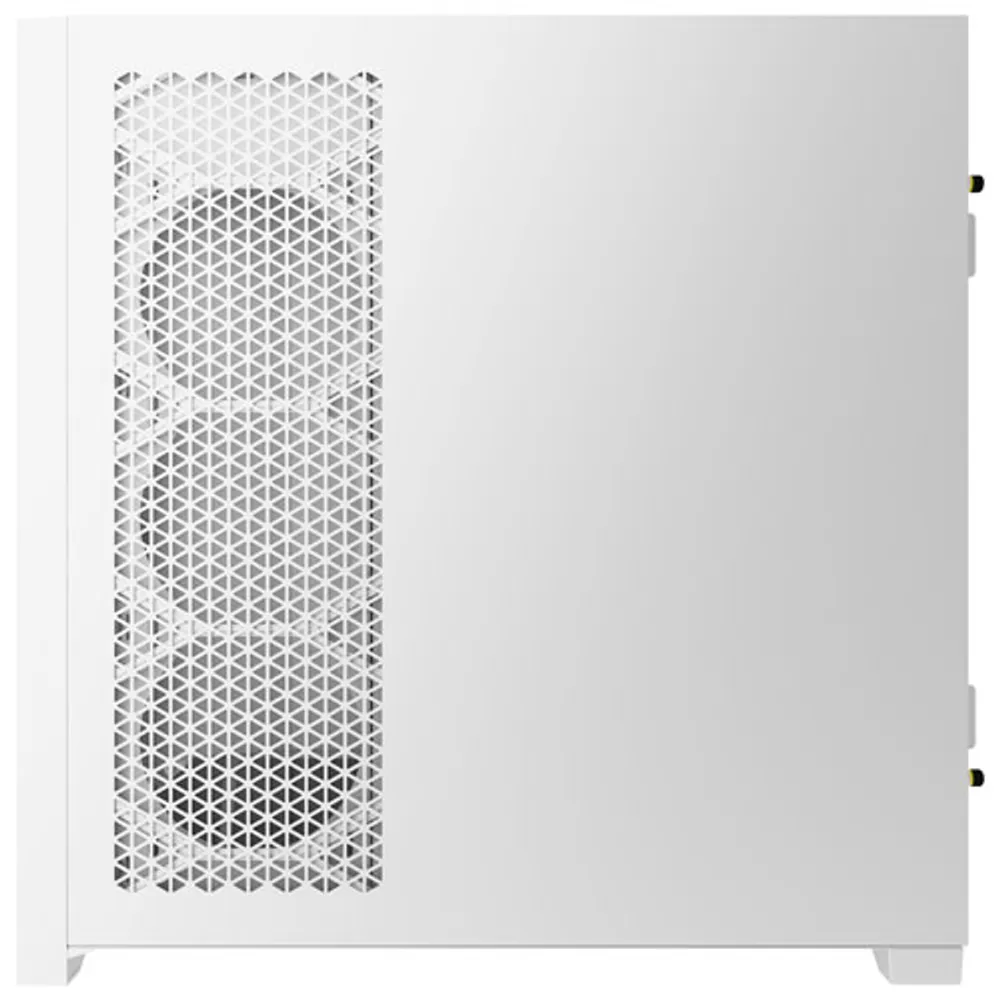 Tour d'ordinateur mi-haute ATX 5000D Airflow à éclairage RVB de Corsair - Blanc