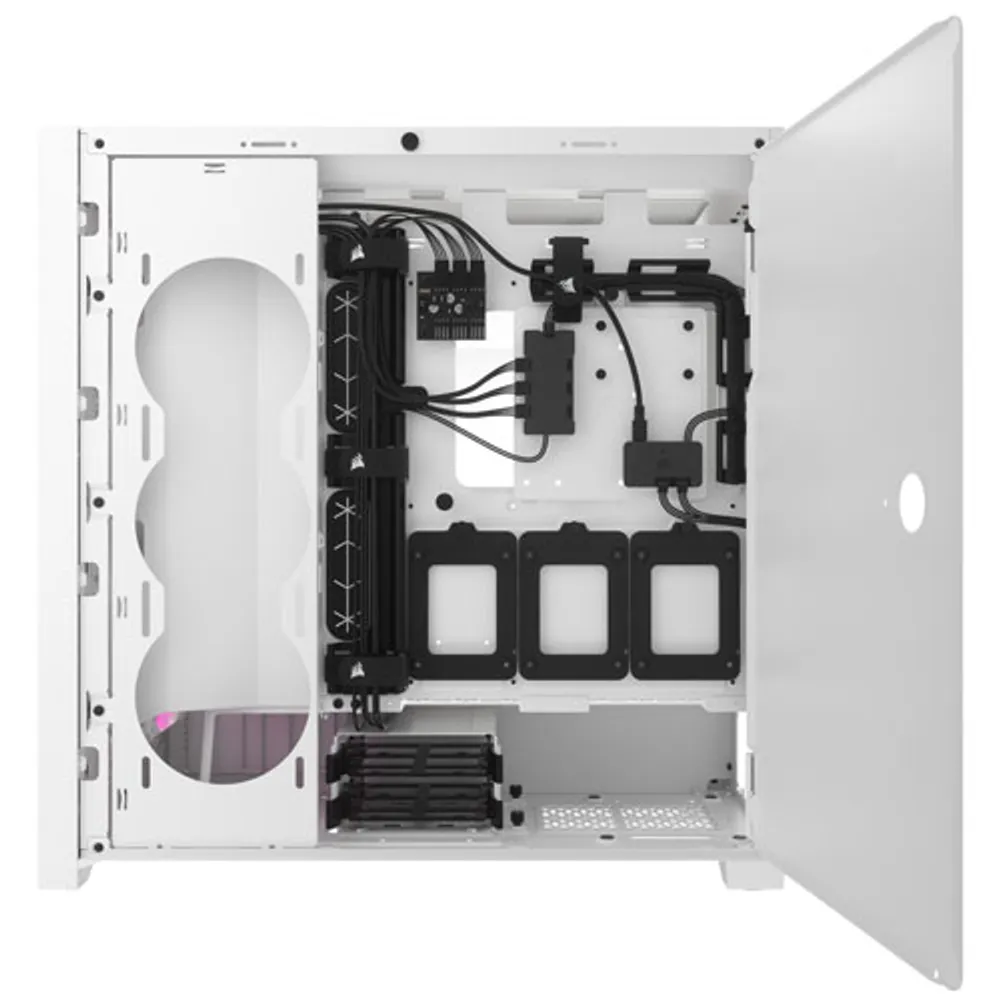 Corsair 5000D RGB Airflow Mid-Tower ATX Computer Case - White