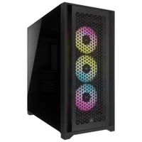 Tour d'ordinateur mi-haute ATX 5000D Airflow à éclairage RVB de Corsair - Noir