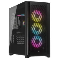 Tour d'ordinateur mi-haute ATX 5000D Airflow à éclairage RVB de Corsair - Noir