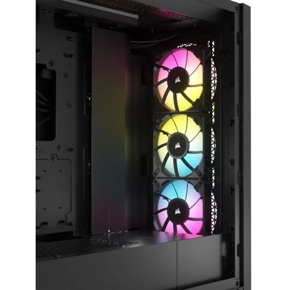 Tour d'ordinateur mi-haute ATX 5000D Airflow à éclairage RVB de Corsair - Noir