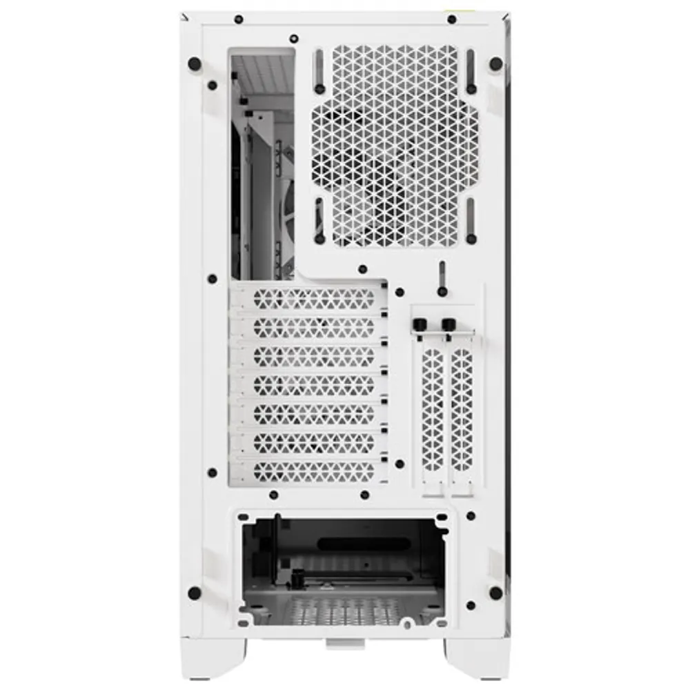 Tour d'ordinateur mi-haute ATX 4000D Airflow à éclairage RVB de Corsair - Blanc