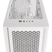 Tour d'ordinateur mi-haute ATX 4000D Airflow à éclairage RVB de Corsair - Blanc