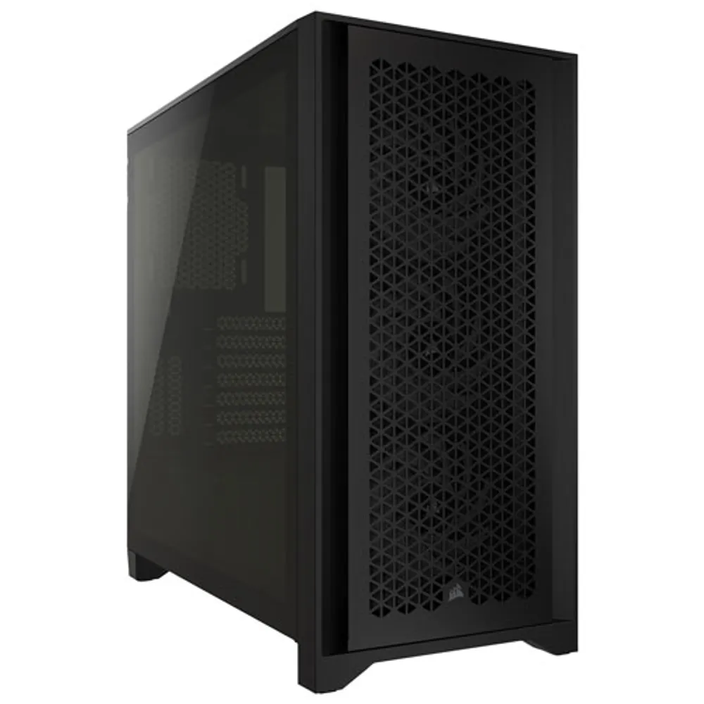 Tour d'ordinateur mi-haute ATX 4000D Airflow à éclairage RVB de Corsair - Noir