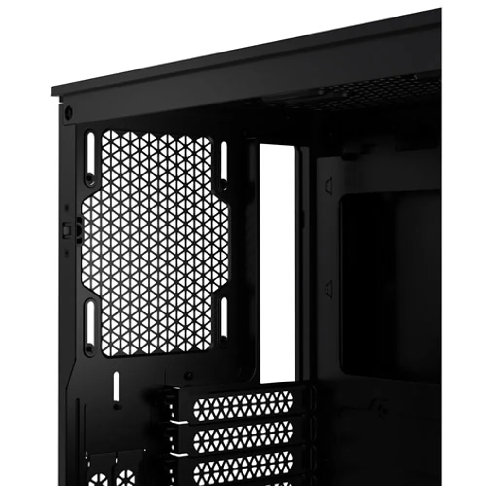 Tour d'ordinateur mi-haute ATX 4000D Airflow à éclairage RVB de Corsair - Noir