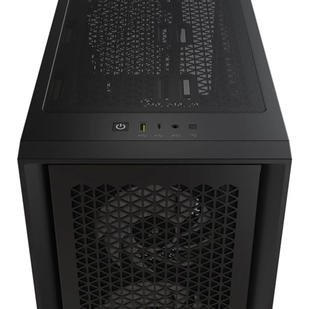 Tour d'ordinateur mi-haute ATX 4000D Airflow à éclairage RVB de Corsair - Noir