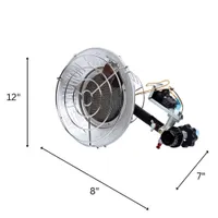 Radiateur de dessus de réservoir au propane simple de Master - 16 000 BTU - Métallique