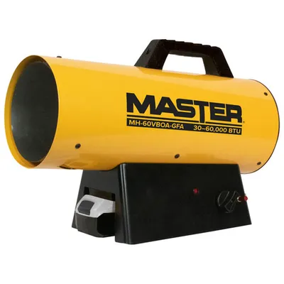 Master Battery & Propane Forced Air Torpedo Heater - 60,000 BTU - Yellow