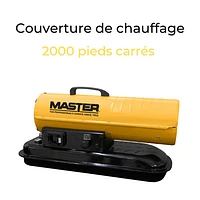 Radiateur au diesel/kérosène et à batterie de Master - 80 000 BTU