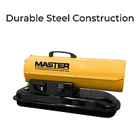 Master Battery & Kerosene Diesel Air Heater - 80,000 BTU - Yellow