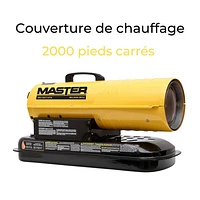 Radiateur au diesel/kérosène de Master - 80 000 BTU - Jaune