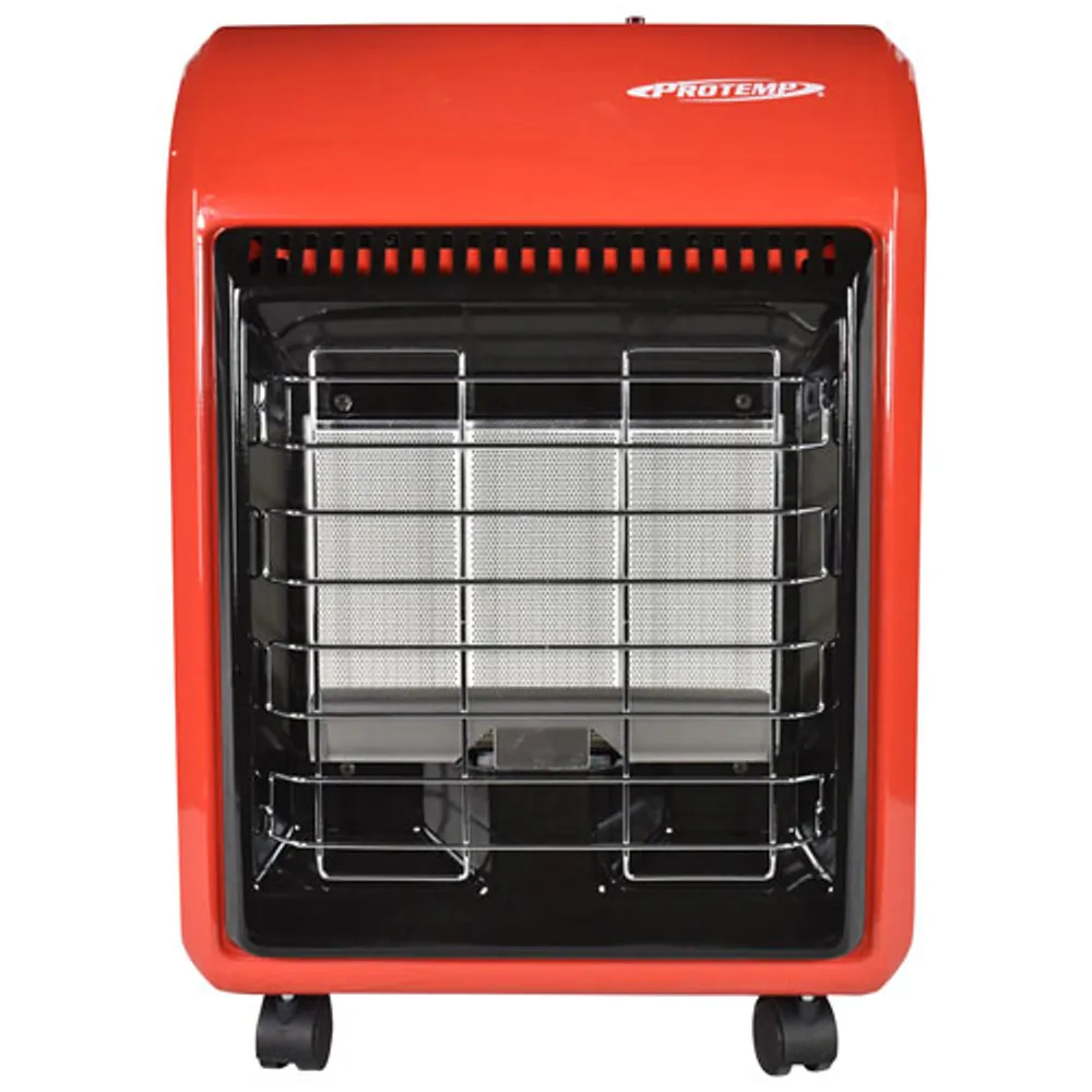 ProTemp Portable Cabinet Propane Heater - 18,000 BTU - Red