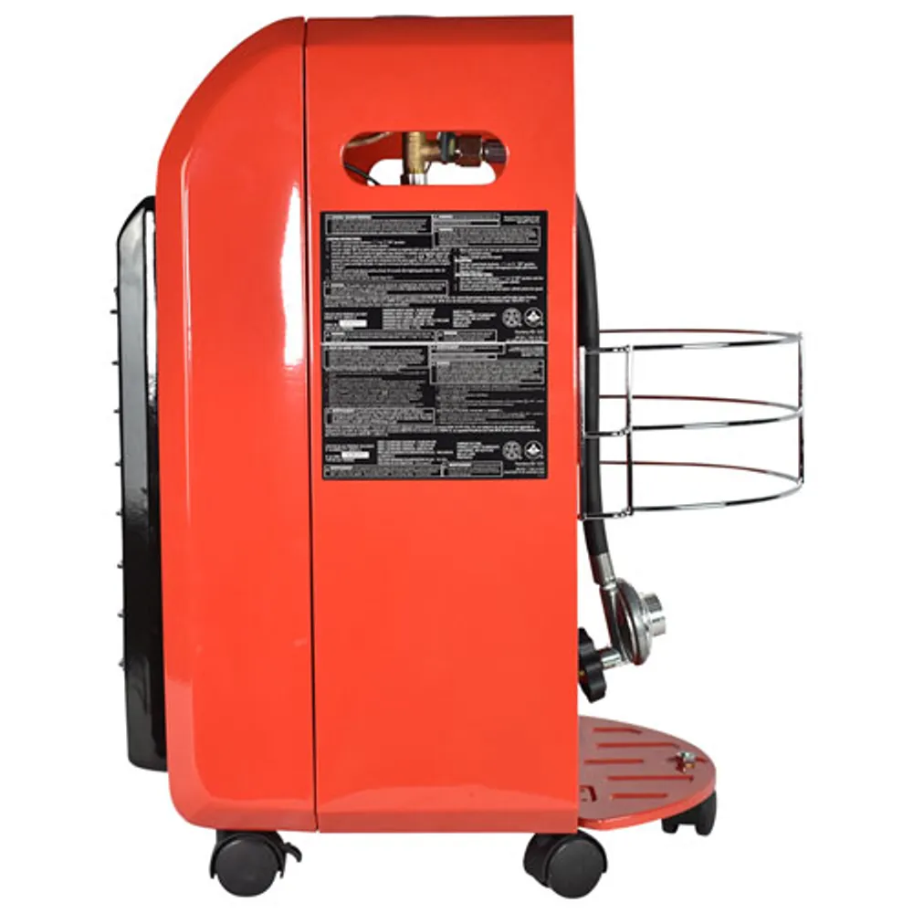 ProTemp Portable Cabinet Propane Heater - 18,000 BTU - Red