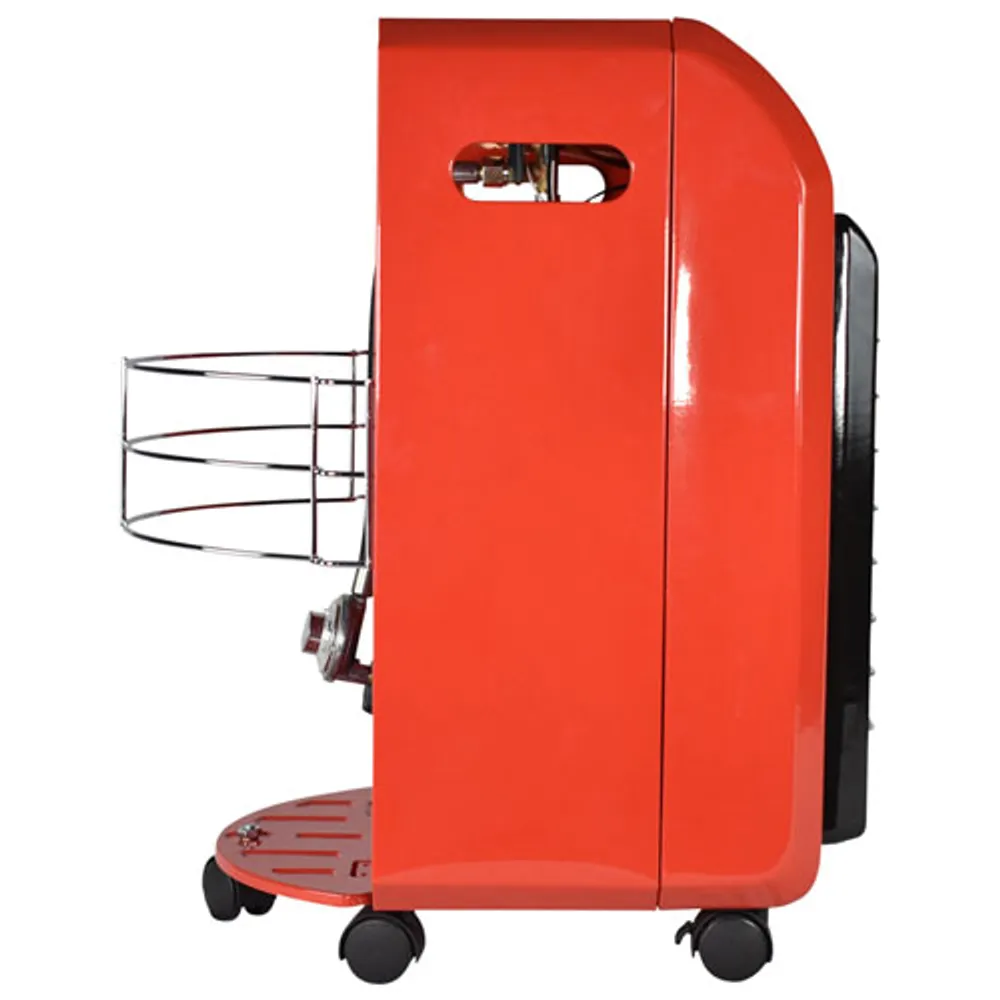 ProTemp Portable Cabinet Propane Heater - 18,000 BTU - Red