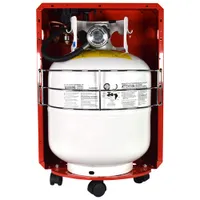 ProTemp Portable Cabinet Propane Heater - 18,000 BTU - Red