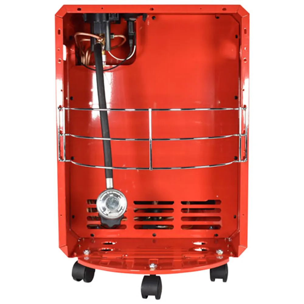 ProTemp Portable Cabinet Propane Heater - 18,000 BTU - Red