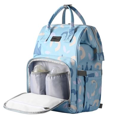25L Waterproof Large Capacity Baby Diaper Bags Backpack With Insulated Pocket and Cushioned Shoulder Straps - LIVINGbasics