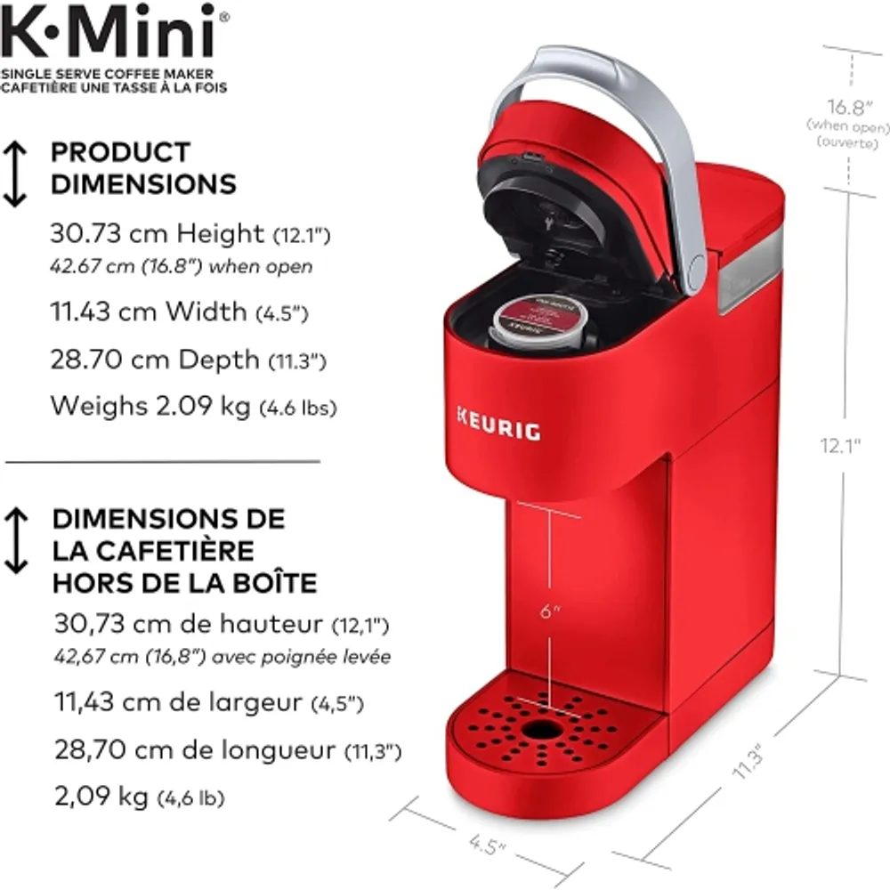 Keurig K-Mini Single Serve K-Cup Pod Coffee Maker, Featuring An Ultra-sleek  Design