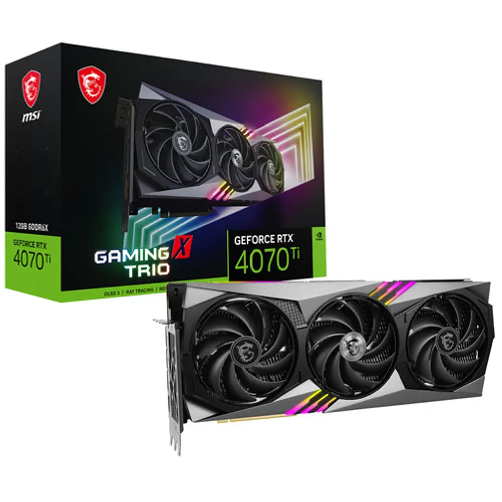 MSI GeForce RTX 4070 Ti Gaming X Trio 12GB GDDR6X Video Card